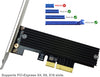 M.2 Nvme Pcie 3.0/4.0 Adapter M2 SSD Expansion Card with Aluminum Heatsink Solution Supports Pci-Express X4 X8 X16 Slots