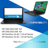 Extended Life Replacement Laptop Notebook Battery for HP Pavilion 807956-001 HS03 HS04 15-Af0Xx 15G-Ad0Xx HSTNN-LB6U HSTNN-IB6L 15-Af131Dx 15-Af112Nr 15-Af093Ng 15-Af127Ca 15-Af087Nw