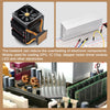 Electronic Radiators Aluminium Heatsink 30X40X5Mm for CPU Gold Tone 10 Pack