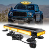 21" Inches COB LED Rooftop Strobe Flashing Light Bar Strobe Beacon Lights with Magnetic Base Amber Double Side Hazard Warning Emergency Beacon Lights for Safety Vehicles Tow Trucks