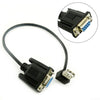 RS232 DB9 Female to USB 2.0 Female Serial Cable Adapter Converter Fr Wins 10/8/7