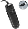 RC201 Remote Shutter Switch N3 Shutter Release Cable for Can EOS Cameras with Screen Cleaning Cloth, Replaces Can RS-80N3