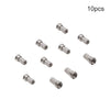 Silver Tone Metric F Male Jack RF Coaxial Adapter Connector 10pcs