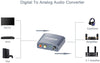 Digital to Analog Converter,192Khz/24bit DAC Digital Coaxial Toslink to Analog Stereo L/R RCA 3.5mm Audio Adapter