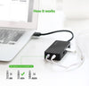 UGREEN USB 3.0 Hub 3 Ports USB Sound Card 2 in 1 External Stereo Audio Adapter 3.5mm with Headphone