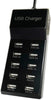 USB Wall Charger 10-Port USB Charger,Multiport USB Charger Station Hub