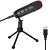 USB Condenser Recording Microphone : Zero Latency Monitoring Professional PC Mic Studio Cardioid Kit