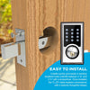 TL-201 Electronic Keypad Deadbolt Keyless Entry Door Lock W/Code Disguise, 21 Programmable Codes, 1-Touch Locking + 3 Backup Keys