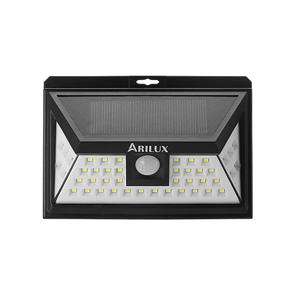 ARILUX® PL-SL 11 Solar Power 44 LED PIR Motion Sensor Light Outdoor Wide Angle Waterproof Wall Lamp