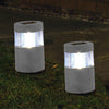 Garden Solar Stone Post White Warm White LED Light Outdoor Waterproof Decoration Lamp