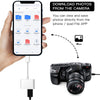 Lightning Male to USB Female Adapter ( Apple MFI Certified)Otg and Charger Cable for Iphone 14/13/ 12/11 Mini Max Pro Xs Xr X Ipad Air Camera Memory Stick Flash Drive Cord Converter Charging Splitter