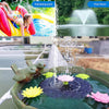 6V 1W Solar Powered Water Fountain Pump Waterproof Floating Fountains Home Pond Garden Decor
