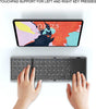 B089T Foldable Keyboard, Folding Portable Wireless Keyboard with Touchpad, 64 Keys USB C Computer Keyboard for Laptop Tablet (Grey)