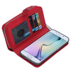 Samsung Galaxy S6 Edge Litchi Grain Wallet Case Card Zipper Leather Case Phone Cover
