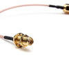 DANIU 5 Inch Male to SMA Female Nut Bulkhead Crimp RG316 Coax Cable
