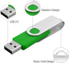 128MB USB Flash Drive 5 Pack, 128 MB  USB 2.0 Thumb Drives Jump Drive Fold Storage Swivel Memory Stick with LED Indicator, Black (NOT Gigabyte)