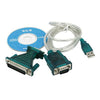USB to RS232 DB9 Serial Cable + DB25 Pin Adapter / Port Adapter Converter for GPS, PDA, PC, Modem