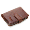Men Wallet Genuine Leather Zip Coin Pocket Men Purse Money Bag Credit Card Holders