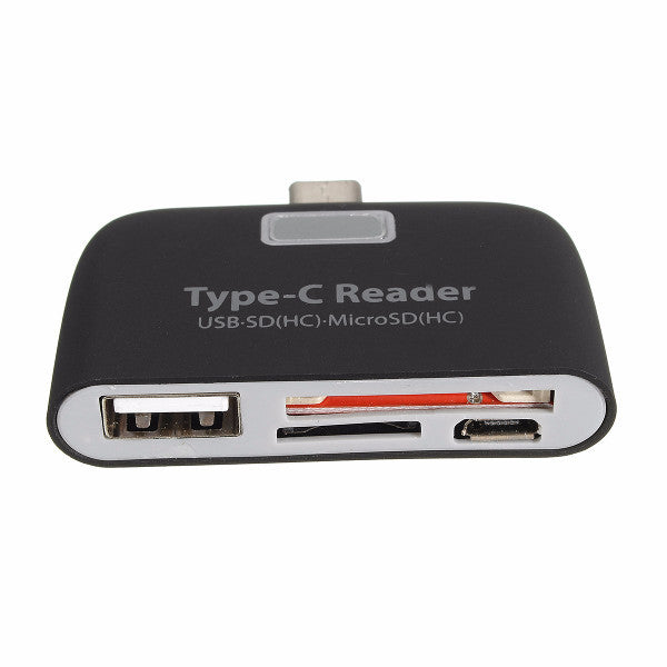 C-201 USB 3.1 Type C Male To USB 2.0 TF SD OTG Female Adapter Card Reader