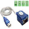USB to Serial Adapter Compatible with Windows, Mac, Linux (RS-232\DB9 DTE Male Connector, Prolific PL2303HX Rev. D Chipset)