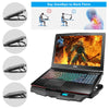 Laptop Cooling Pad - LED Light Radiator Dual USB with 4 Fans Cooler Stand 5 Speed Adjustable, Compatible up 12'' to 17'' Laptops PC Notebook/Ps4/Router