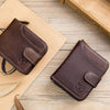 Bullcaptain Men Cowhide Wallet 19 Card Slots Card Holder Vintage Fashion Hasp Zipper Coin Bag