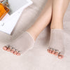 Women Exposed Five Toes Yoga Socks Non Slip Invisible Half Palm Sock Cotton