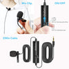 Lavalier Microphone, Hands Free Clip-on Lapel Mic with Omnidirectional Condenser