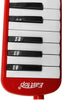 East top 32-Key Melodica, Professional Mouth Melodica Keyboard Organ Melodica Instrument for Adults, Students and Kids, As a gift, Set-Red