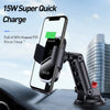 Wireless Car Charger Mount [Auto Clamping], 15W Qi Fast Charging Intelligent Infrared Car Mount