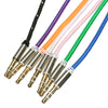 AUX Audio Wire Cable Auxiliary Stereo Nylon Metal 3.5mm Male to Male for Computer Phone MP3