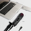 USB Condenser Recording Microphone : Zero Latency Monitoring Professional PC Mic Studio Cardioid Kit