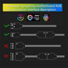 5V RGB Splitter Hub with Case and for ASUS/MSI 5V 3Pin LED Controller、
