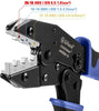 Crimping Tool Ratcheting Wire Crimper for Heat Shrink Connectors with 200pcs Heat Shrink Butt Connectors for AWG 20-10