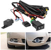 Fog Light Switch Wiring Kit, 12V Universal Car LED Light Bar Wiring Harness On/Off Rocker Switch