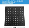 HIGH PRESSURE Rain Shower head, High Flow Stainless Steel 8 Inch Square ShowerHead