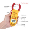 Clamp Meters Automatic Digital Multimeter AC DC Current Volt Ohm Electric Resistance Detector Handheld Electronic Tester Tool LCD Display
