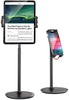 Tablet Stand Holder, Height Adjustable, 360 Degree Rotating, Aluminum Alloy Cradle Mount Dock