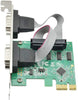 Dual Port 2 Port Serial Card DB9 COM RS232 PCIe X1 Card for Desktop PC with Low Bracket Moschip MCS9922