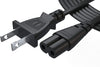 TV Power Cord 12Ft Cable for Samsung LG TCL Sony: 2 Prong AC Wall Plug EU plug
