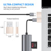 USB C Female to USB Male Adapter 3 Pack, Type C to USB A Charger Cable Adapter