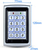 Waterproof Access Control Keypad Proximity RFID Controller, Suitable for Single Door Entry System, Support 1000 Users, Including 40pcs 125KHz RFID Keyfobs with Rainproof Cover