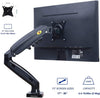 Monitor Desk Mount Stand Full Motion Swivel Monitor Arm with Gas Spring for 17-30''Monitors