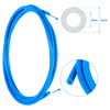 3 Pieces Teflon Tube PTFE Tube White Blue Red Tubing 1.5 Meters for 3D Printer 1.75mm Transfer Material Pipe. With3 Pieces PC4-M6 Fittings and 3 Pieces PC4-01 Fitting Connectors