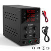 DC Power Supply Variable, 30V 10A Adjustable Switching Regulated DC Bench Linear Power Supply with 4-Digits LED Power Display 5V2A USB Output, Coarse and Fine Adjustments with Alligator Leads