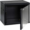 Wall Mount 19-inch IT Network Cabinet Enclosure Server Rack 16-inch Depth Glass Door