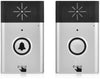 Wireless Doorbell, Intercom Doorbell,Wall Plug-in Cordless Door Chime with 300m Range,Dual-Way Intercom,Ultra-Long Standby,1 Outdoor Bell,1 Indoor Bell,Black