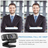 Webcam HD 1080p-Streaming Webcam with Privacy Cover for Desktop Computer PC,100° Wide-Angle View with Stereo Microphone, USB Webcam Plug and Play,Low-Light Correction