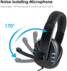 Xbox One,PS4 Gaming Headset with Mic,Over-Ear Noise Isolation Bass Gaming Headphones