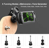 Guitar Tuner Clip On Metronome Tuner Tone Generator 3 in 1 Multifunction Portable for All Instruments